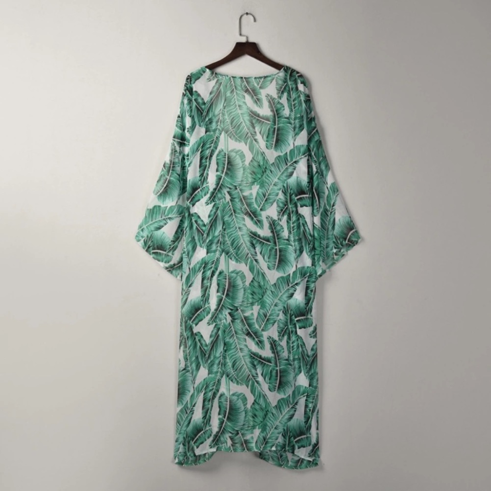 Palm Leaf Shrug or Beach Coverup - Picture 3 of 5